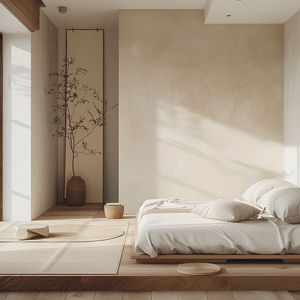 minimalist Korean bedroom